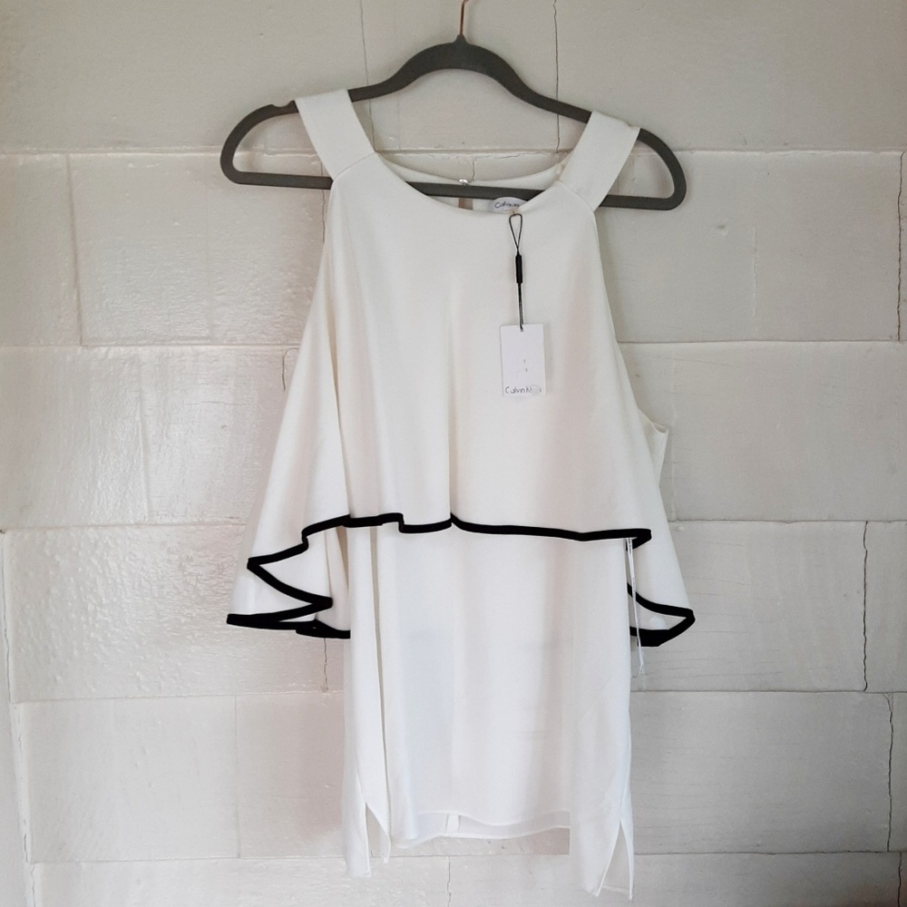 Calvin Klein Off the Shoulder Blouse NWT